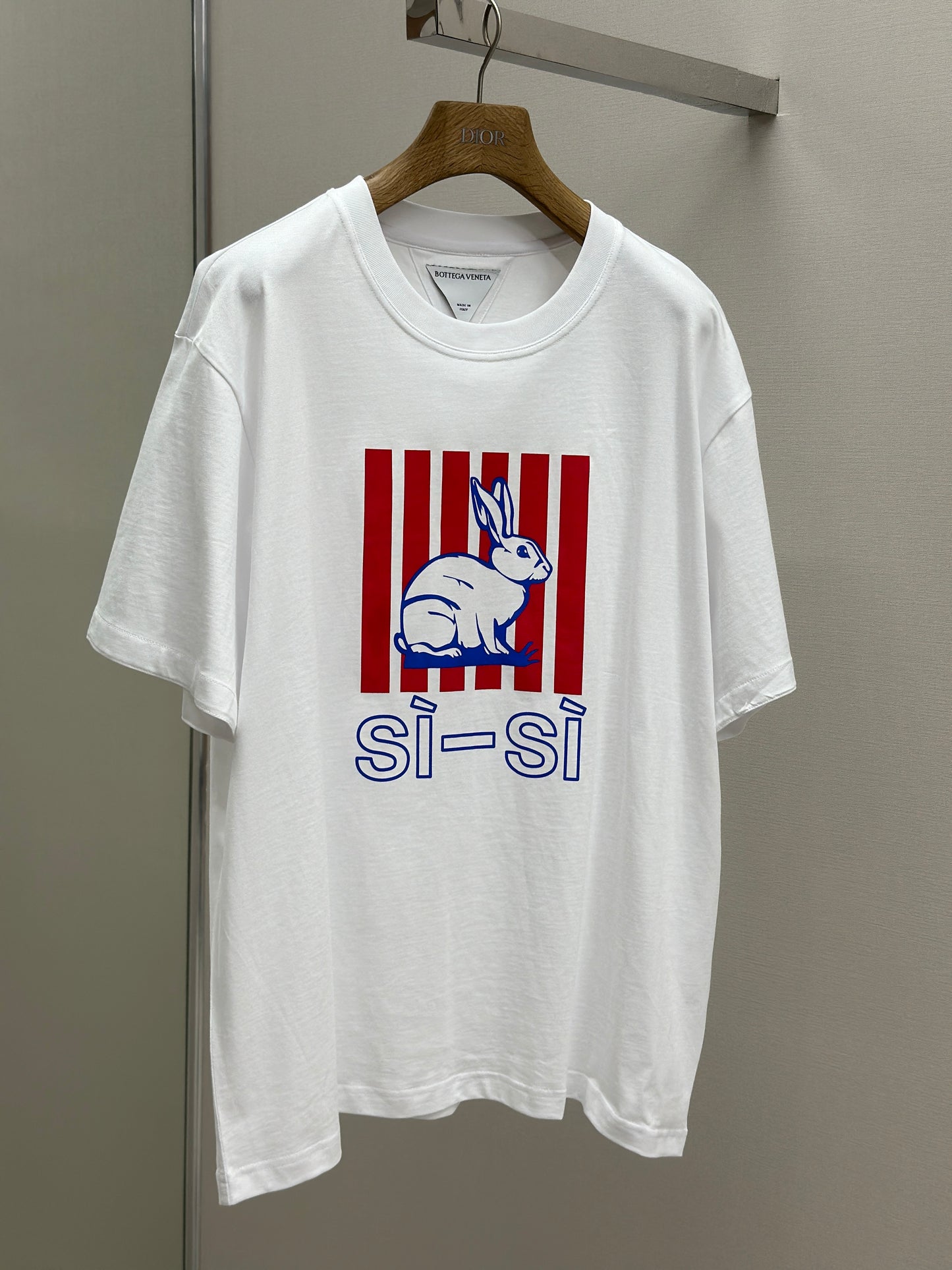 Botteg@V   Cotton Printed Jersey T-Shirt