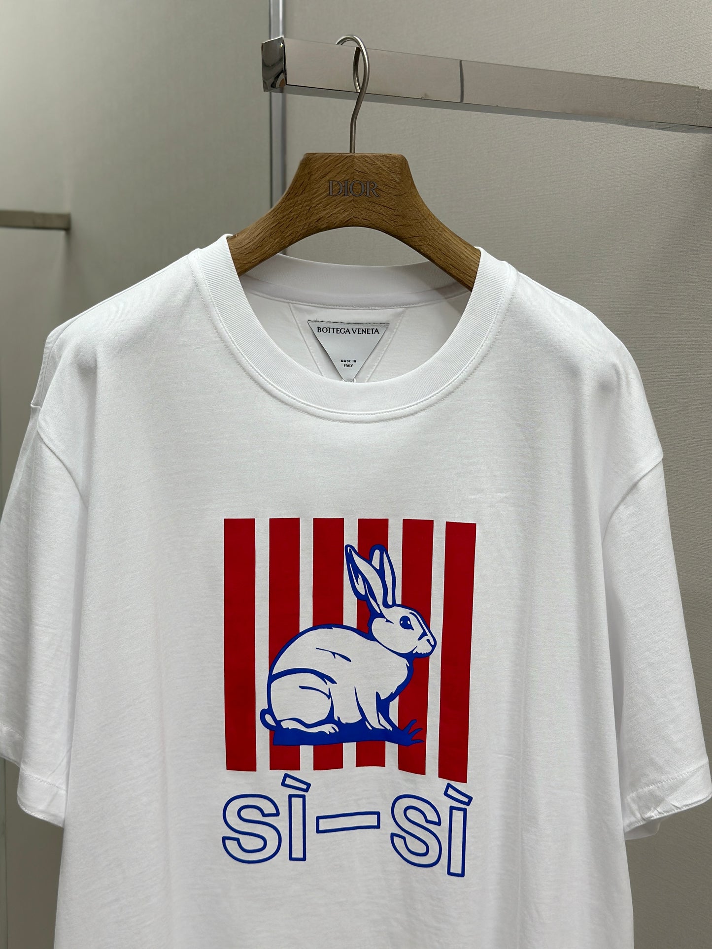 Botteg@V   Cotton Printed Jersey T-Shirt