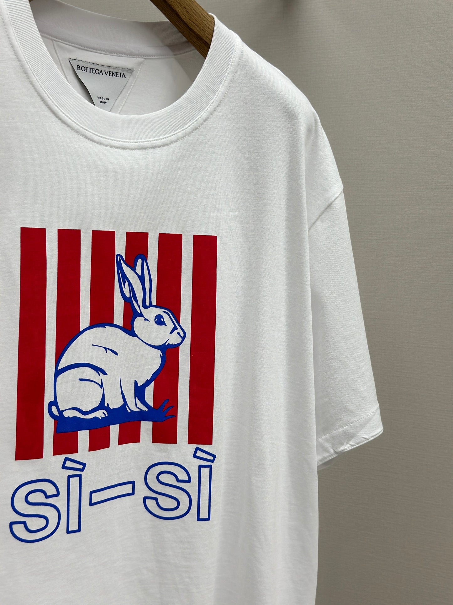 Botteg@V   Cotton Printed Jersey T-Shirt