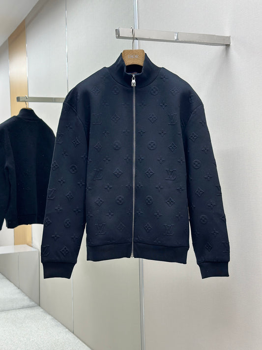 LOUI*V Embossed Monogram Jersey Tracksuit Top