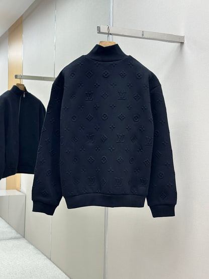 LOUI*V Embossed Monogram Jersey Tracksuit Top