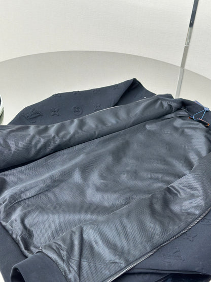 LOUI*V Embossed Monogram Jersey Tracksuit Top