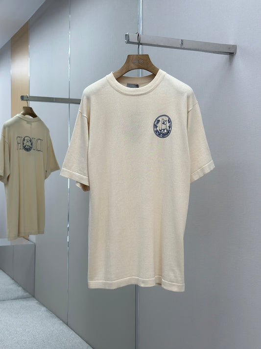 DIO* AND HYLT0N NEL Knit T-Shirt, Oversized Fit