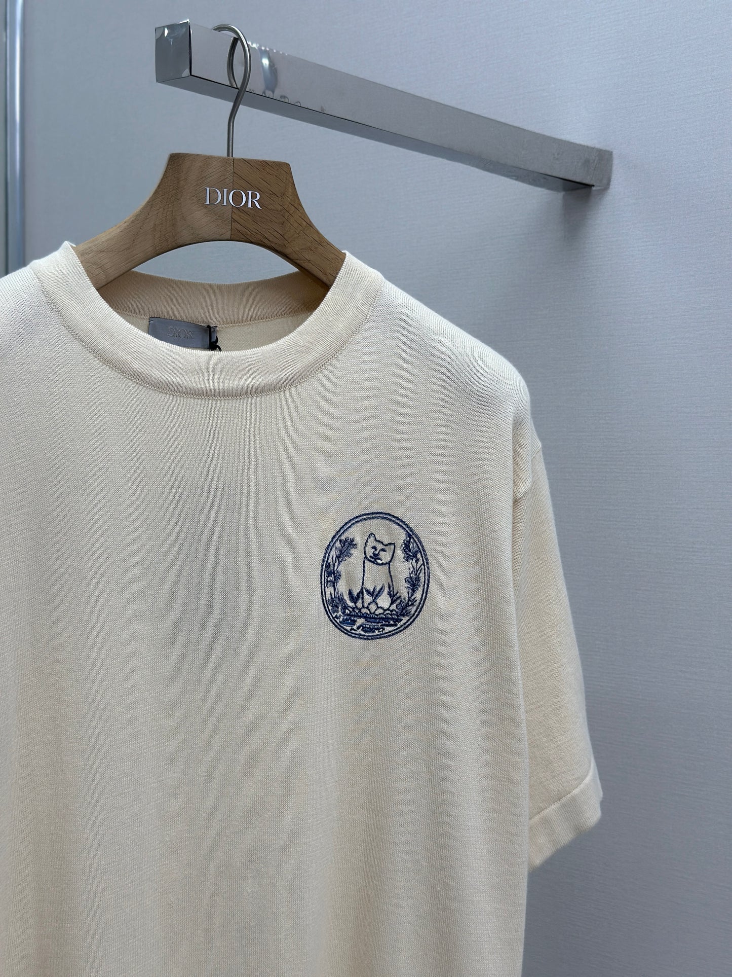 DIO* AND HYLT0N NEL Knit T-Shirt, Oversized Fit