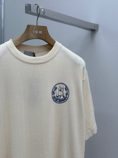 DIO* AND HYLT0N NEL Knit T-Shirt, Oversized Fit