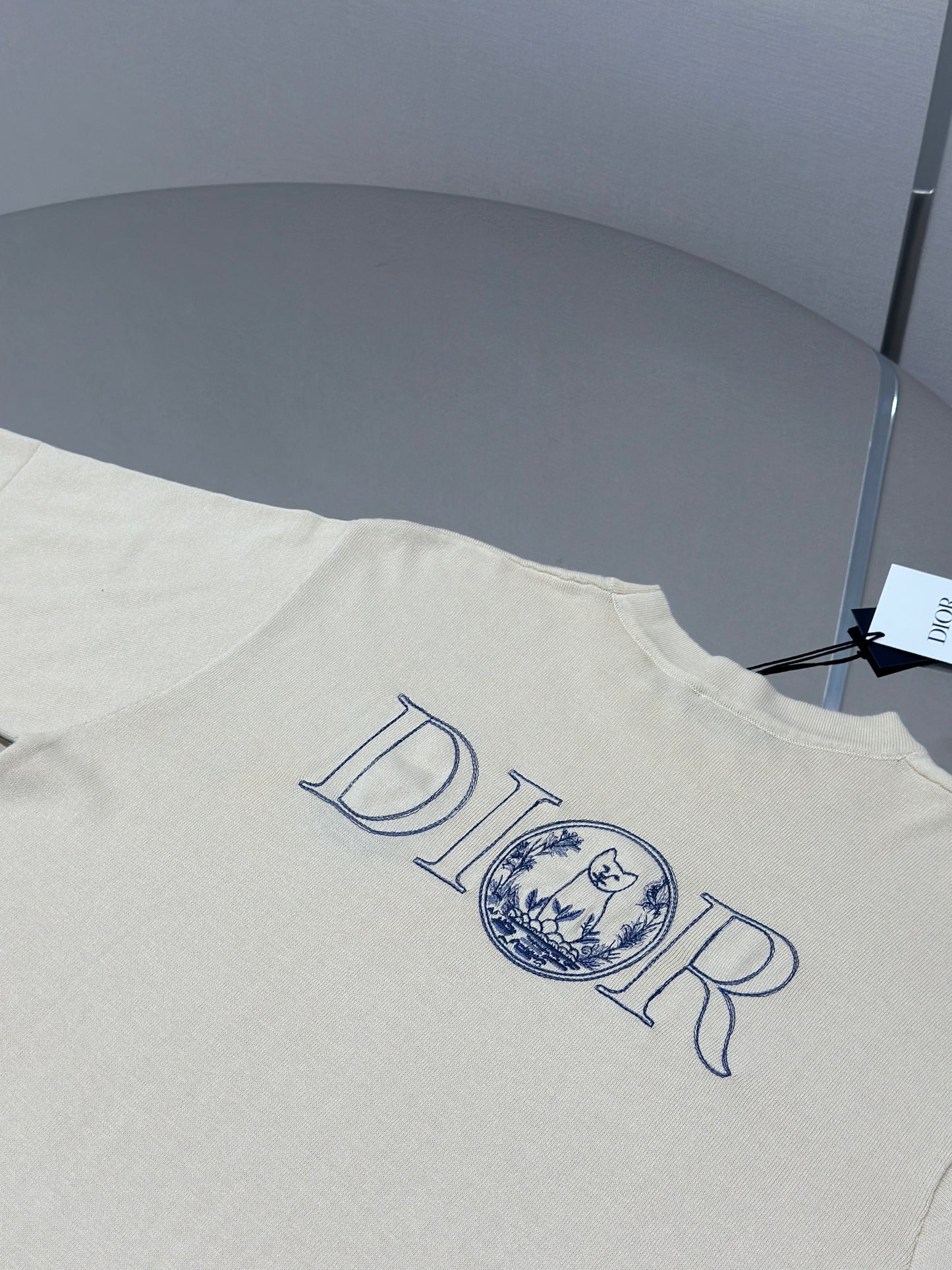 DIO* AND HYLT0N NEL Knit T-Shirt, Oversized Fit