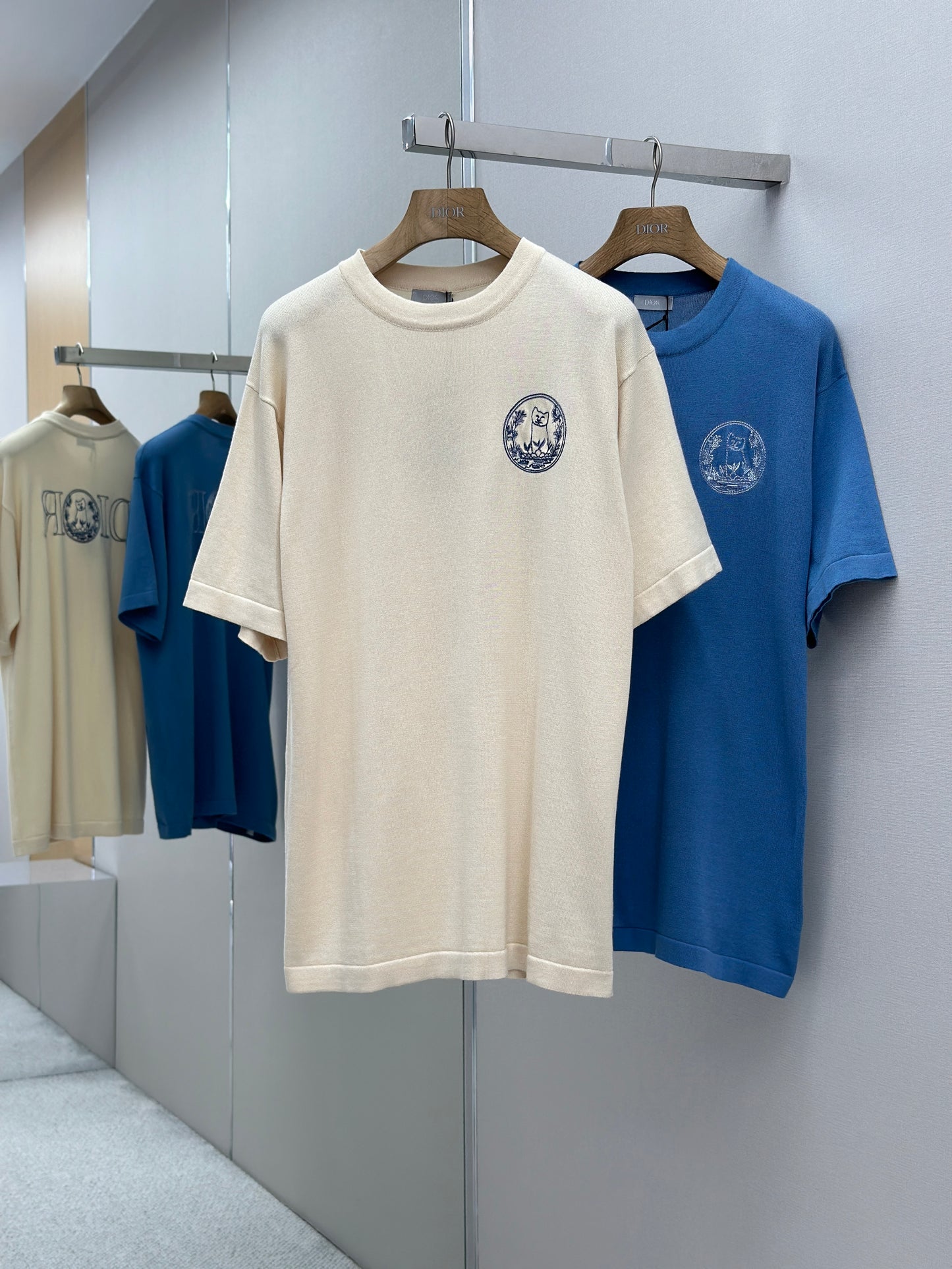 DIO* AND HYLT0N NEL Knit T-Shirt, Oversized Fit