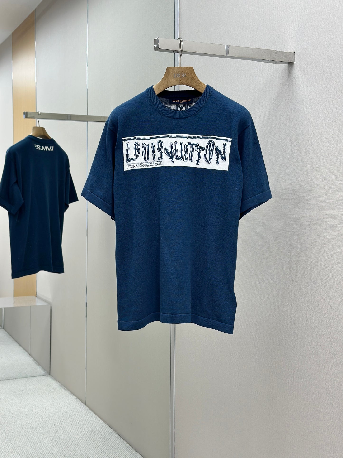 LOUI*V  Short-Sleeved Cotton Crewneck