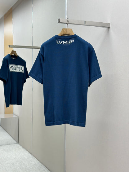 LOUI*V  Short-Sleeved Cotton Crewneck