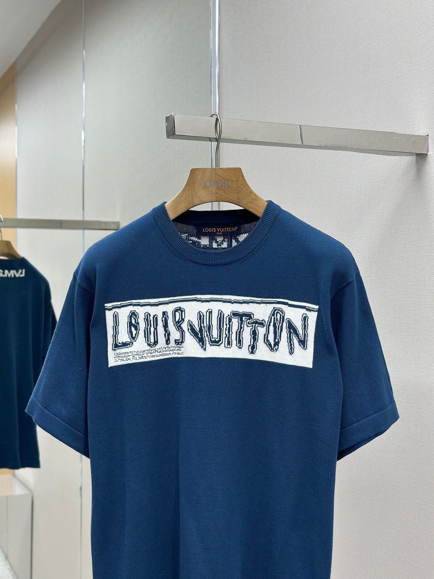 LOUI*V  Short-Sleeved Cotton Crewneck