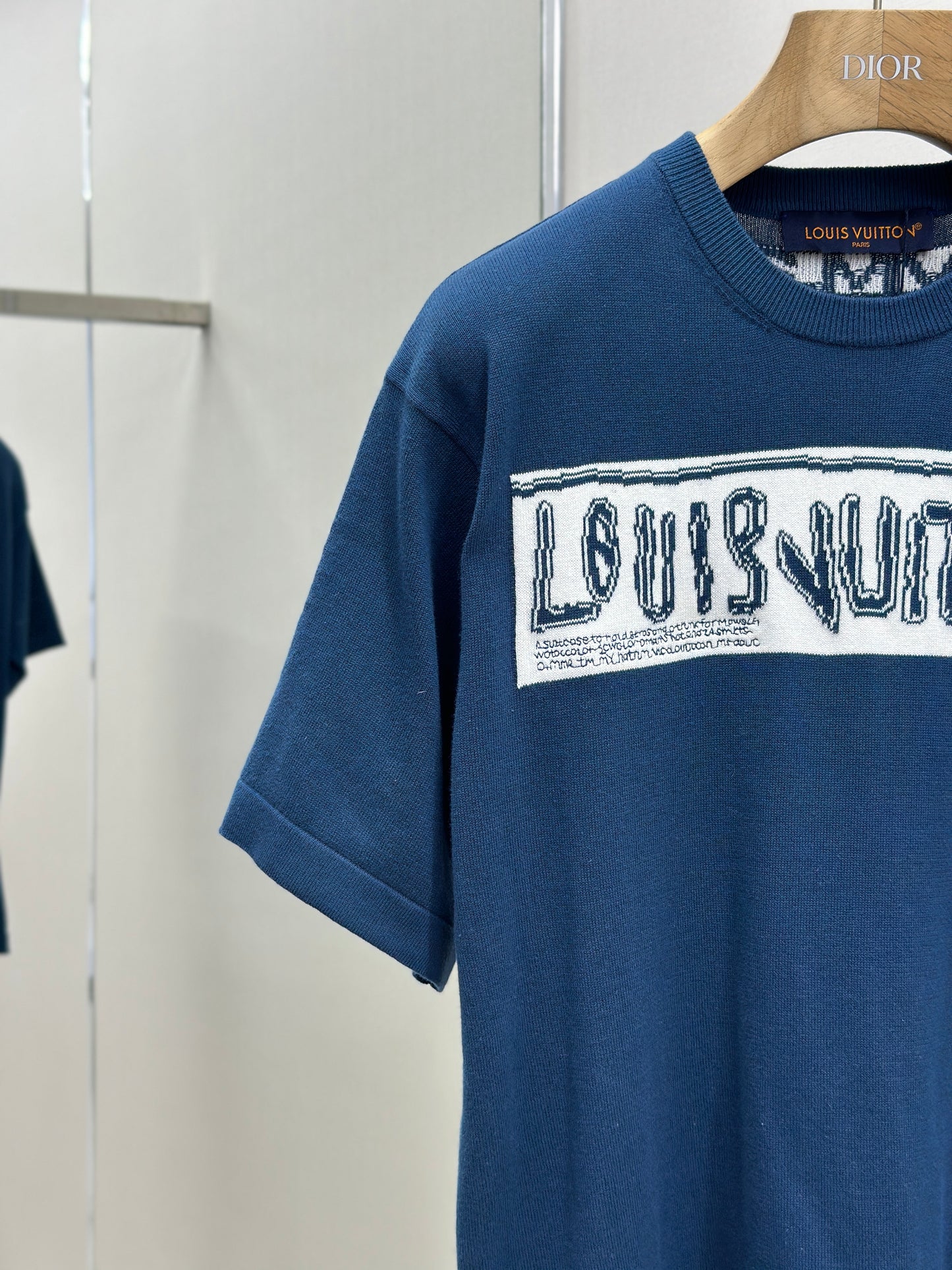 LOUI*V  Short-Sleeved Cotton Crewneck