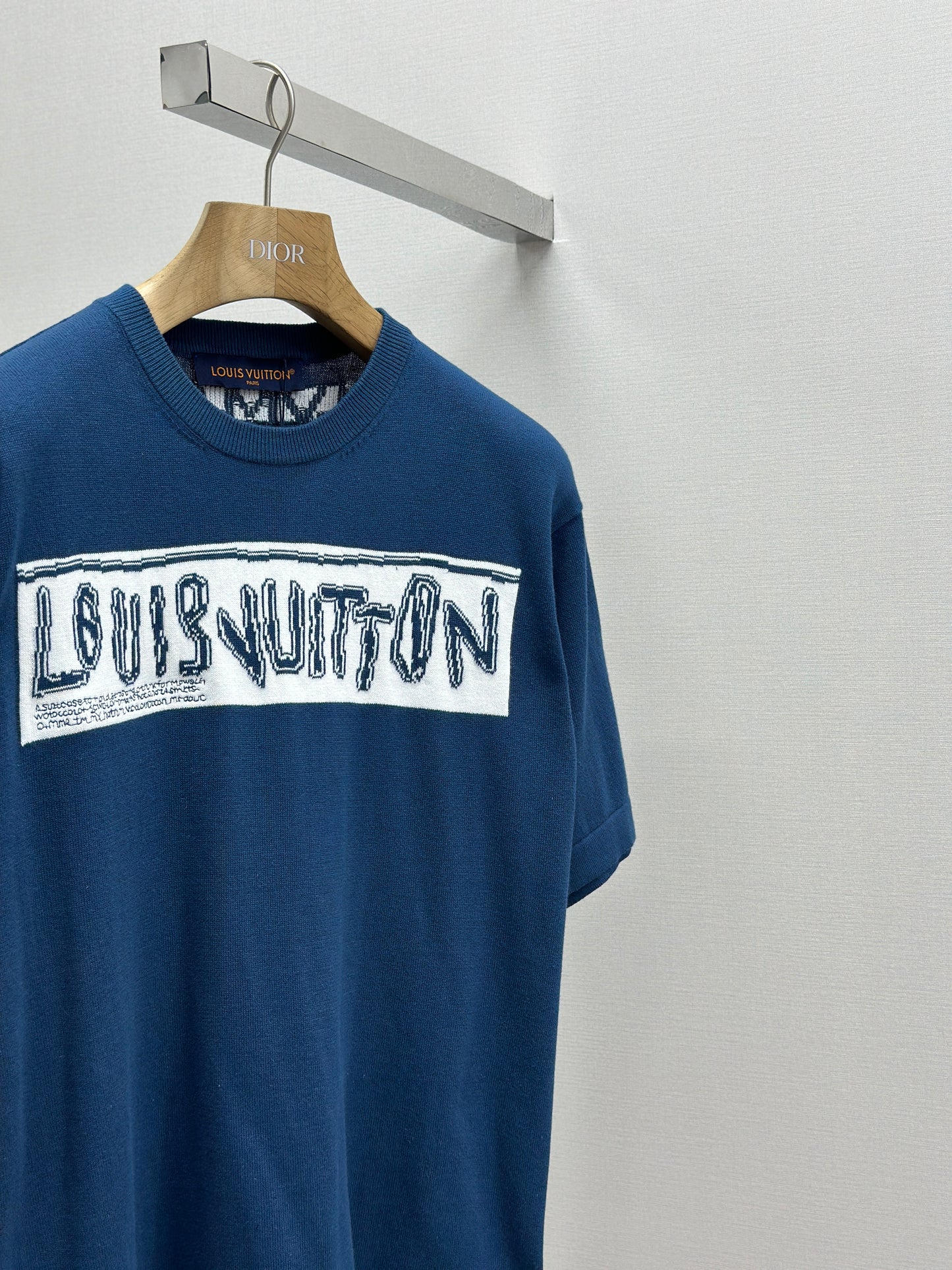 LOUI*V  Short-Sleeved Cotton Crewneck