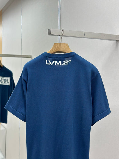 LOUI*V  Short-Sleeved Cotton Crewneck