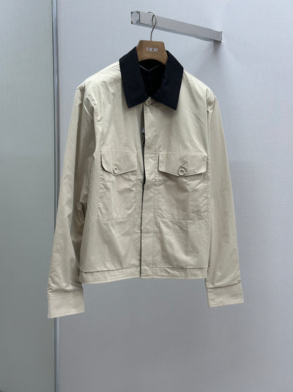 DIO* Jacket with Contrasting Spread Collar