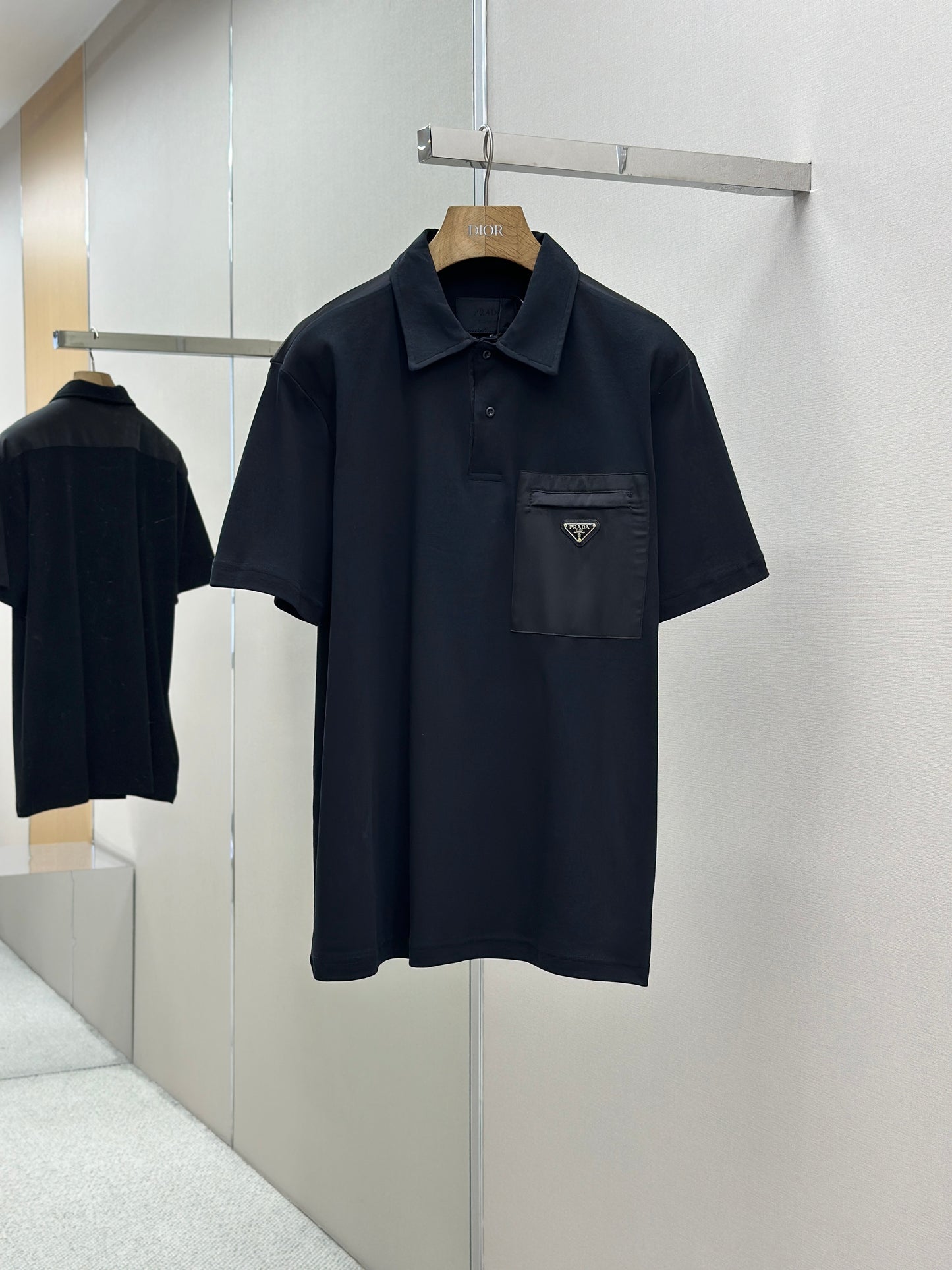 PRA* Re-Nylon and jersey T-shirt