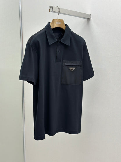 PRA* Re-Nylon and jersey T-shirt