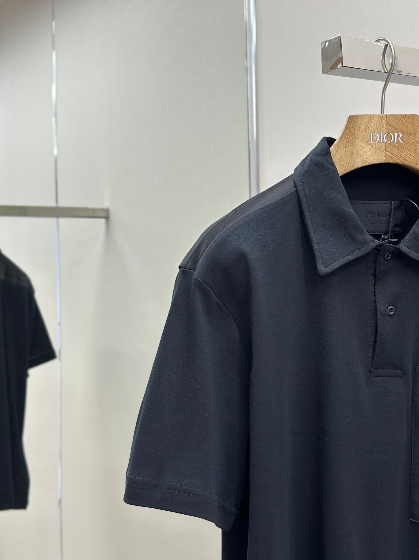 PRA* Re-Nylon and jersey T-shirt