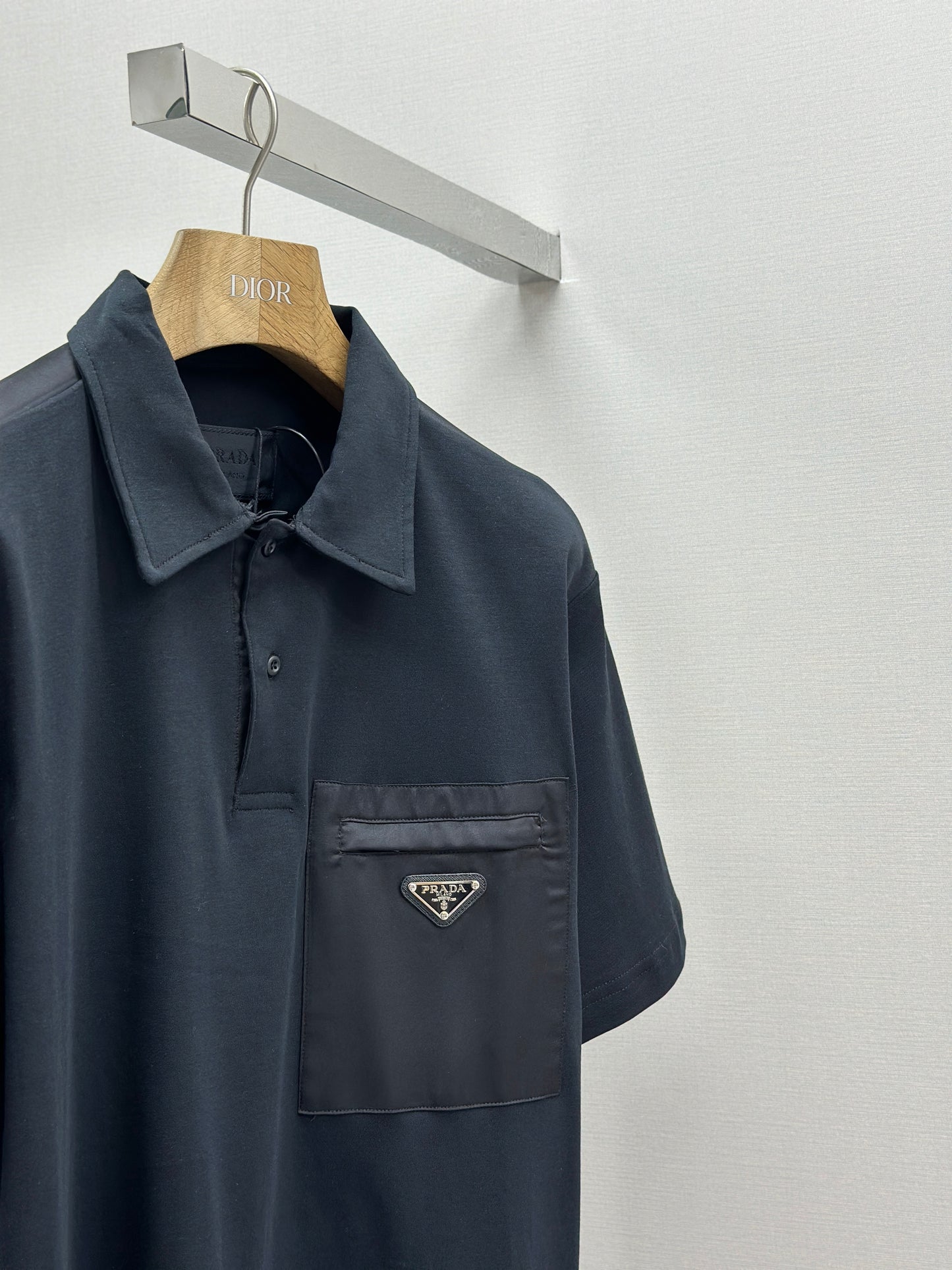 PRA* Re-Nylon and jersey T-shirt