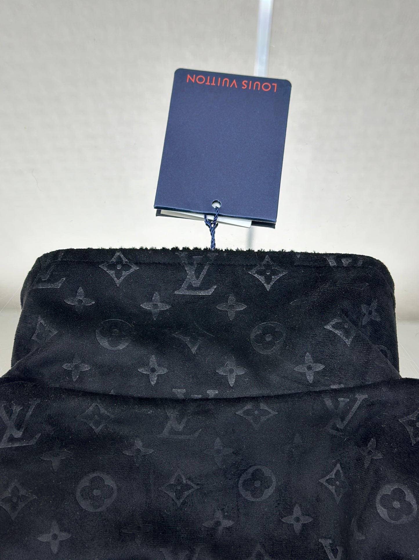 LOUI*V Monogram Debossed Suede Tracksuit Jacket