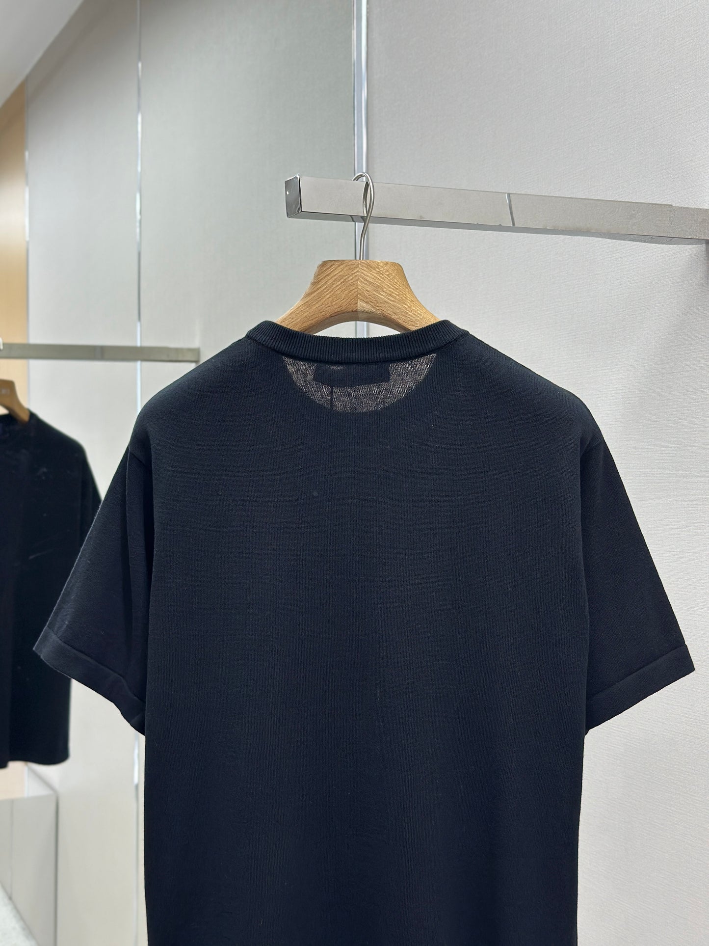 LOUI*V  Embellished Short-Sleeved Cotton Crewneck