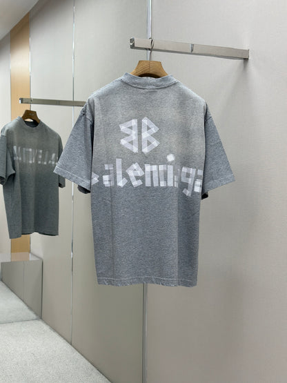 BALENC*  Men's New Tape Type Tr T-shirt Medium Fit in Grey