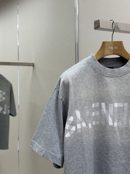 BALENC*  Men's New Tape Type Tr T-shirt Medium Fit in Grey
