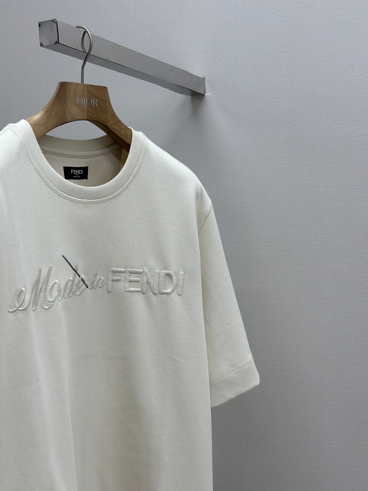 FEND1  3D embroidery T-shirt