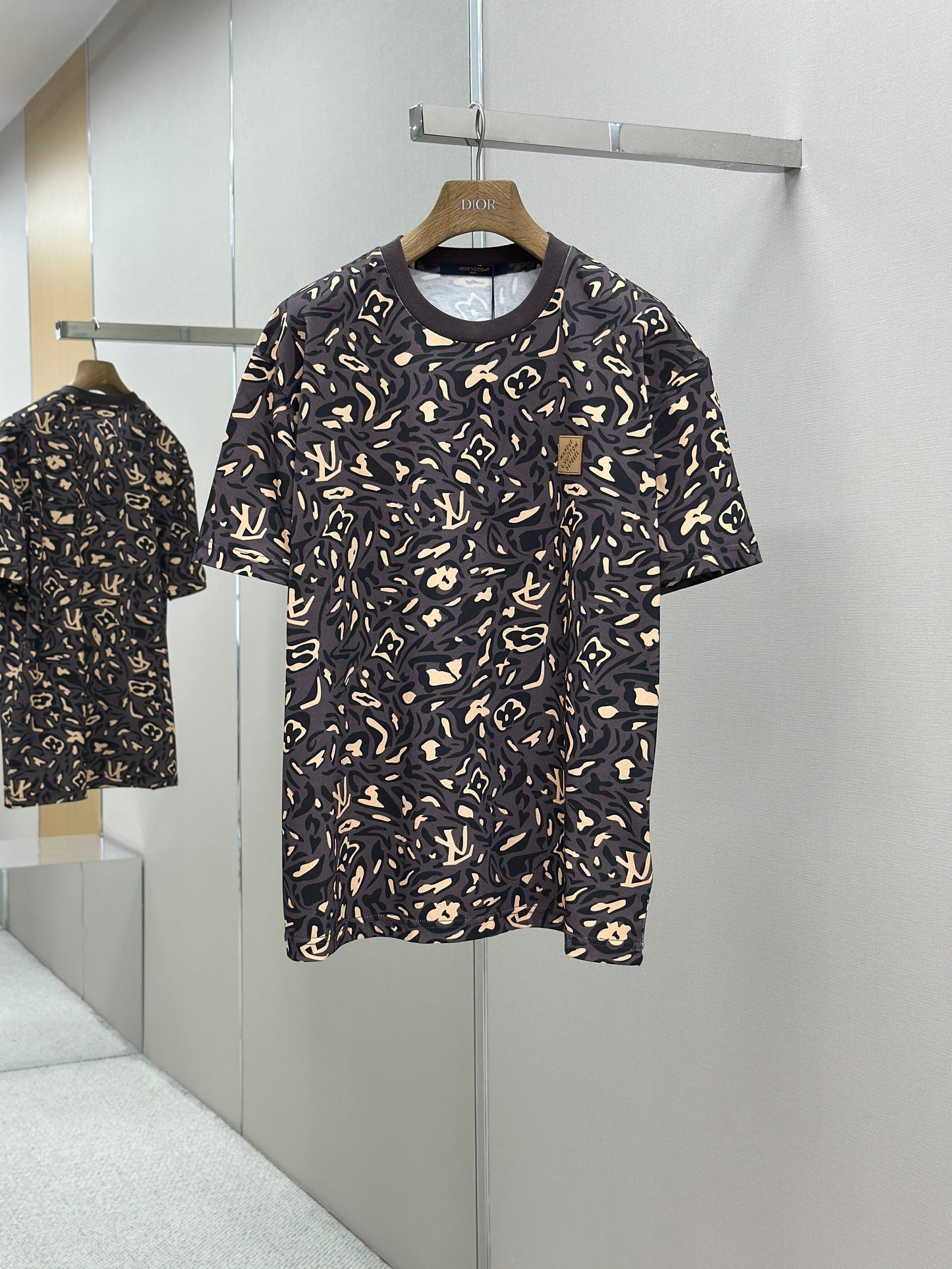 LOUI*V Printed Cotton Pique T-Shirt