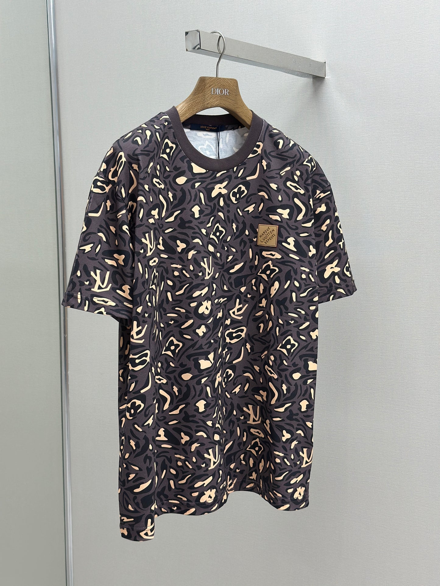 LOUI*V Printed Cotton Pique T-Shirt