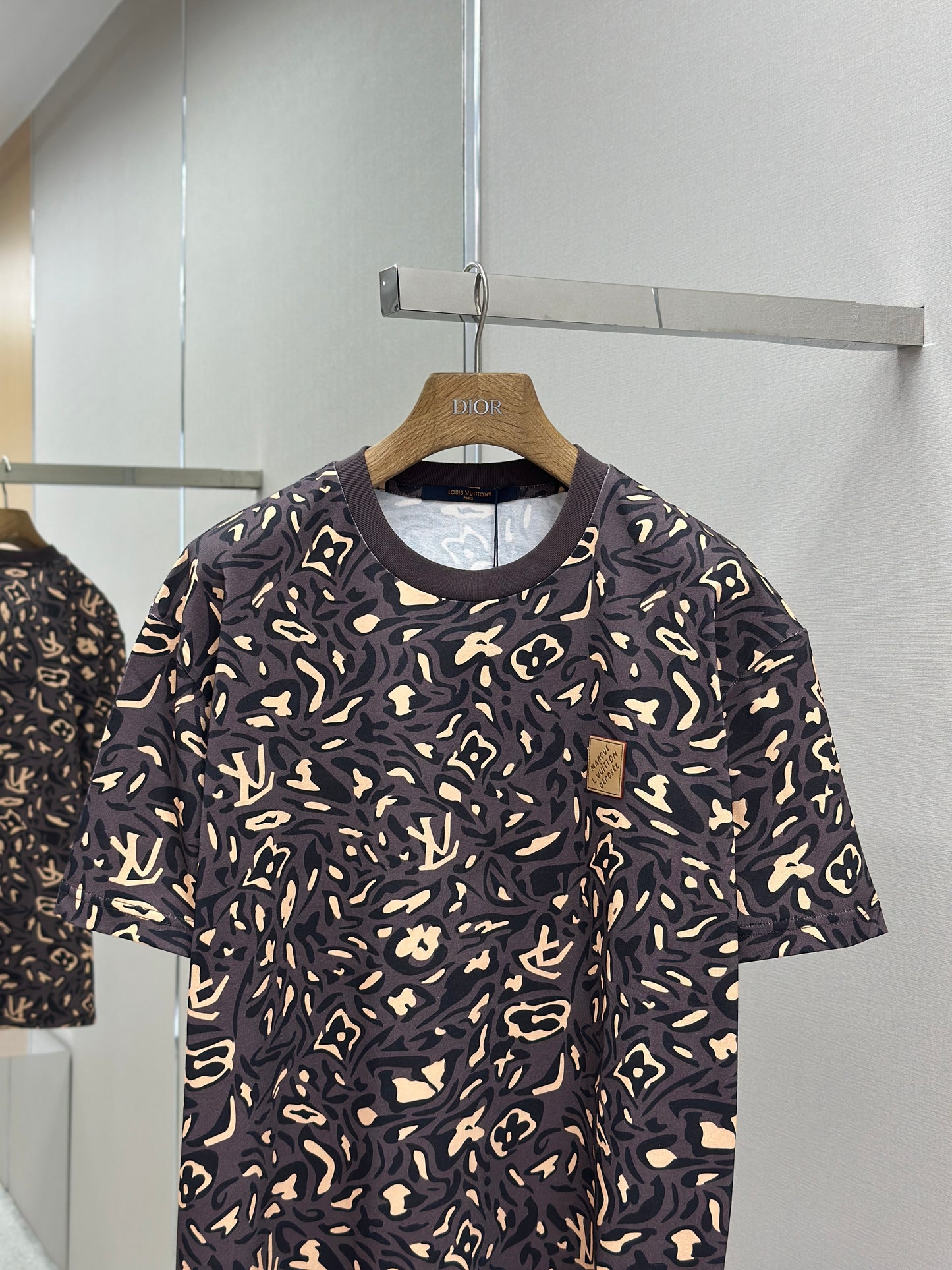 LOUI*V Printed Cotton Pique T-Shirt