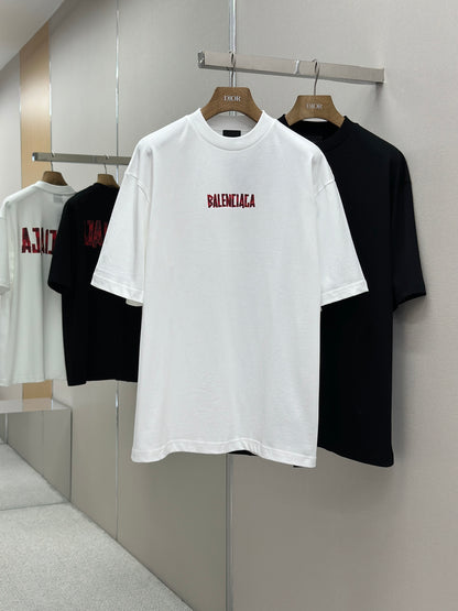 BALENC* security tape logo T-shirt Large Fit