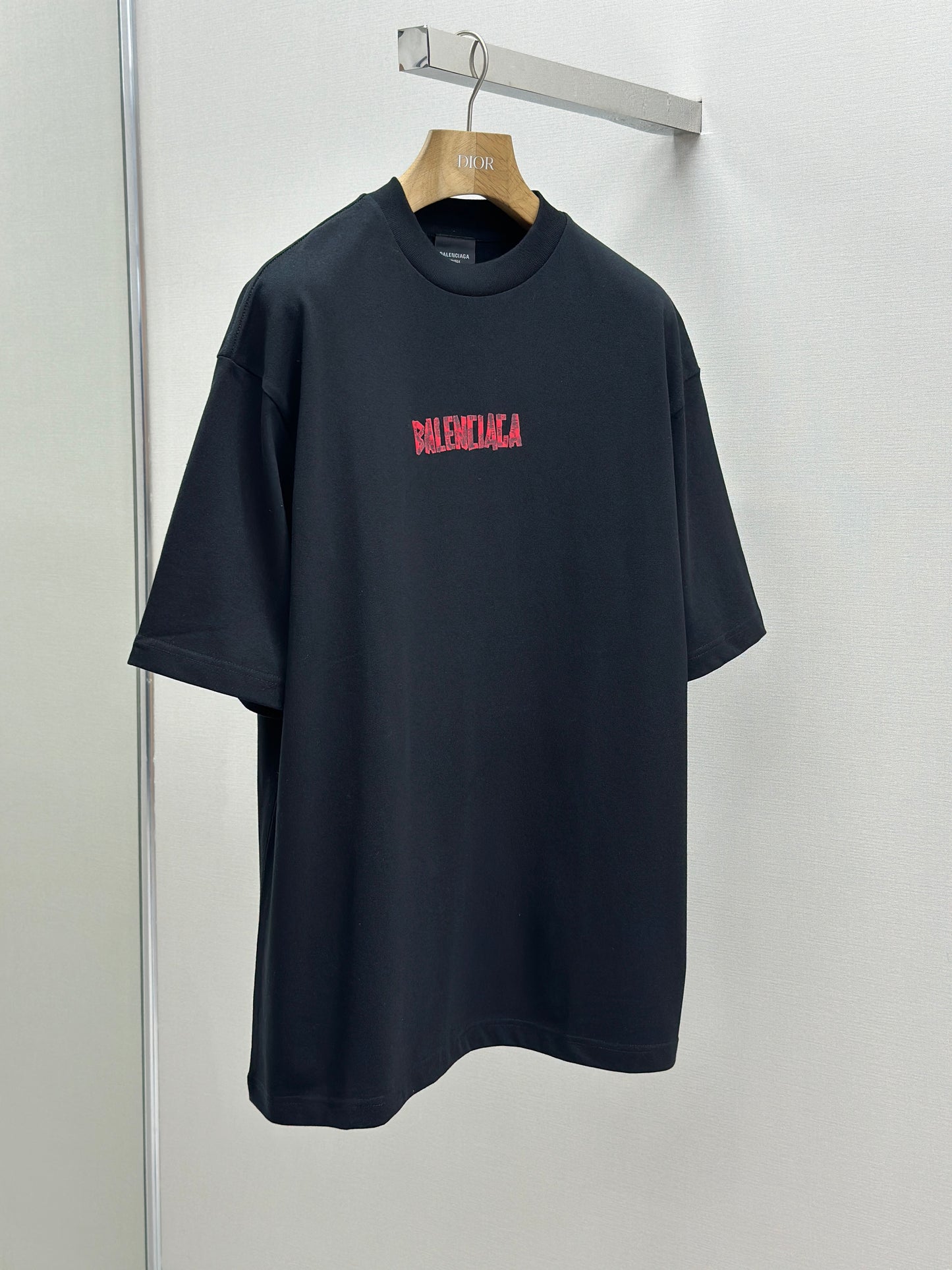 BALENC* security tape logo T-shirt Large Fit
