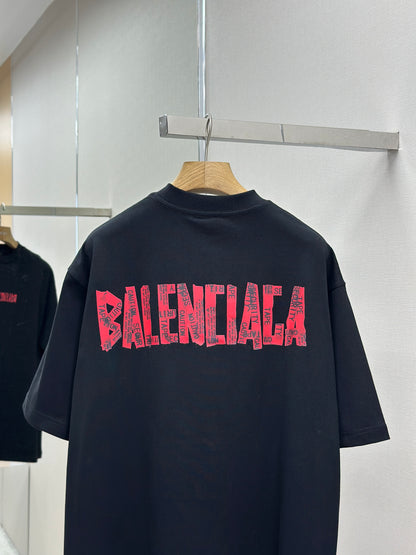 BALENC* security tape logo T-shirt Large Fit