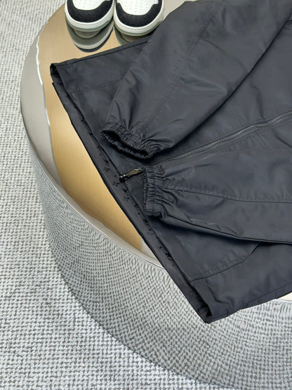 LOUI*V  Monogram Jacquard Reversible Nylon Windbreaker