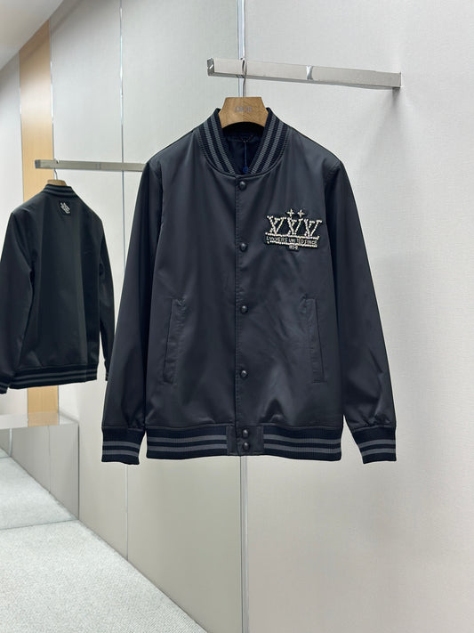 LOUI*V Embellished Nylon Baseball Blouson