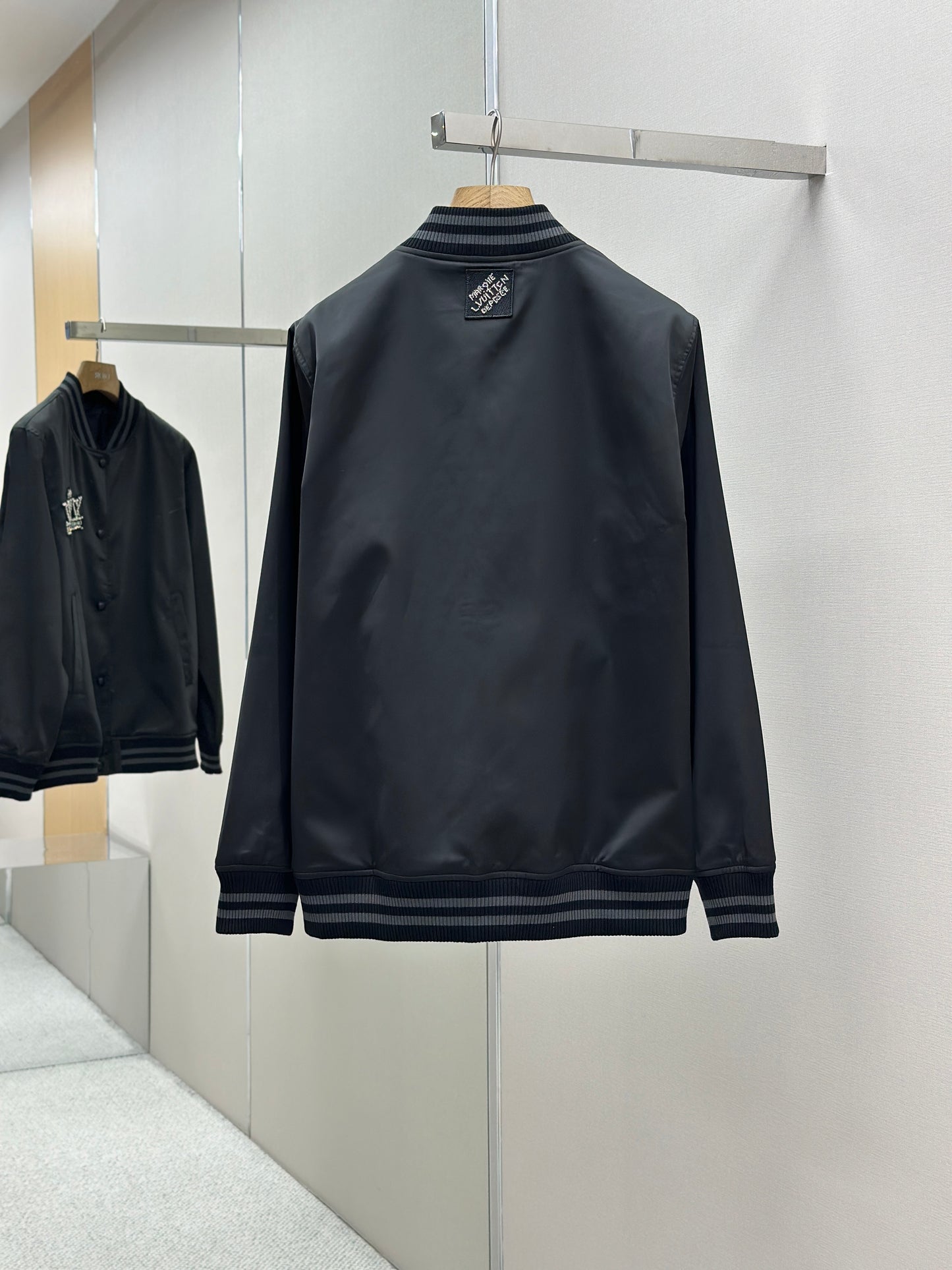 LOUI*V Embellished Nylon Baseball Blouson
