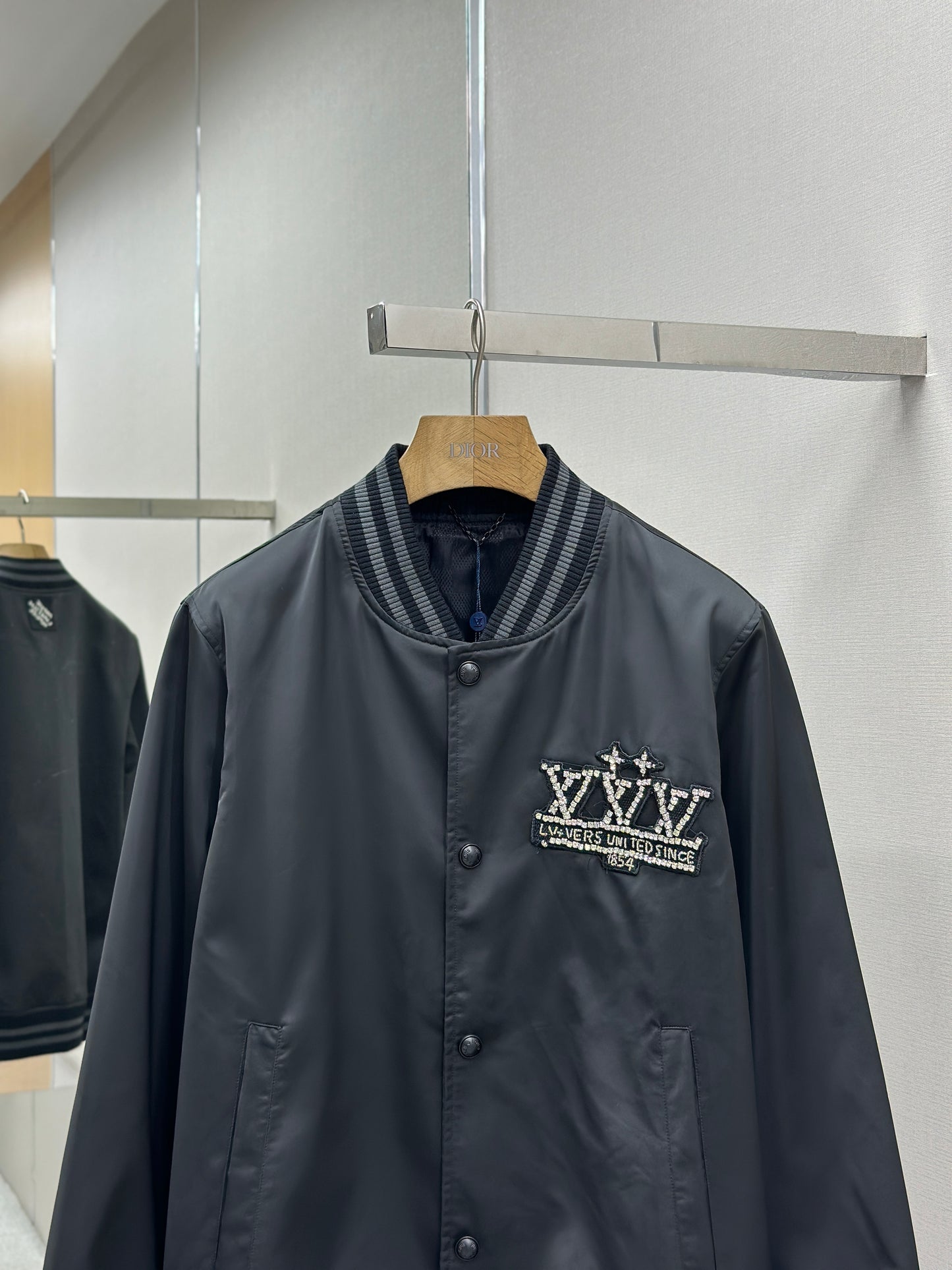 LOUI*V Embellished Nylon Baseball Blouson