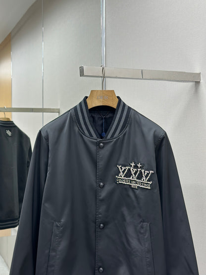 LOUI*V Embellished Nylon Baseball Blouson