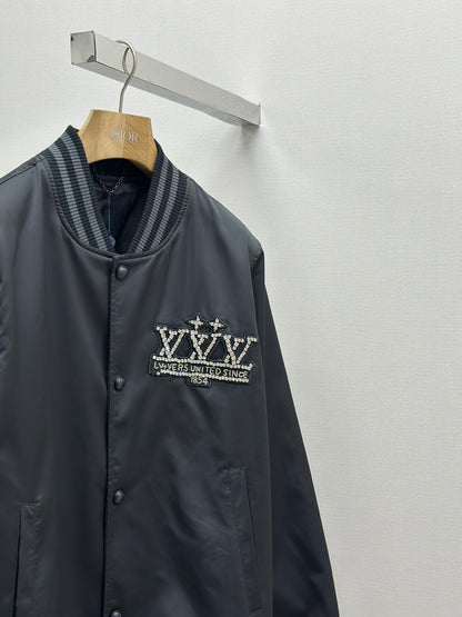 LOUI*V Embellished Nylon Baseball Blouson