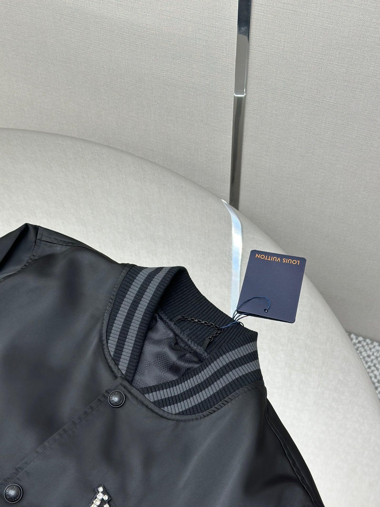 LOUI*V Embellished Nylon Baseball Blouson
