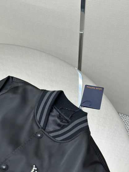 LOUI*V Embellished Nylon Baseball Blouson