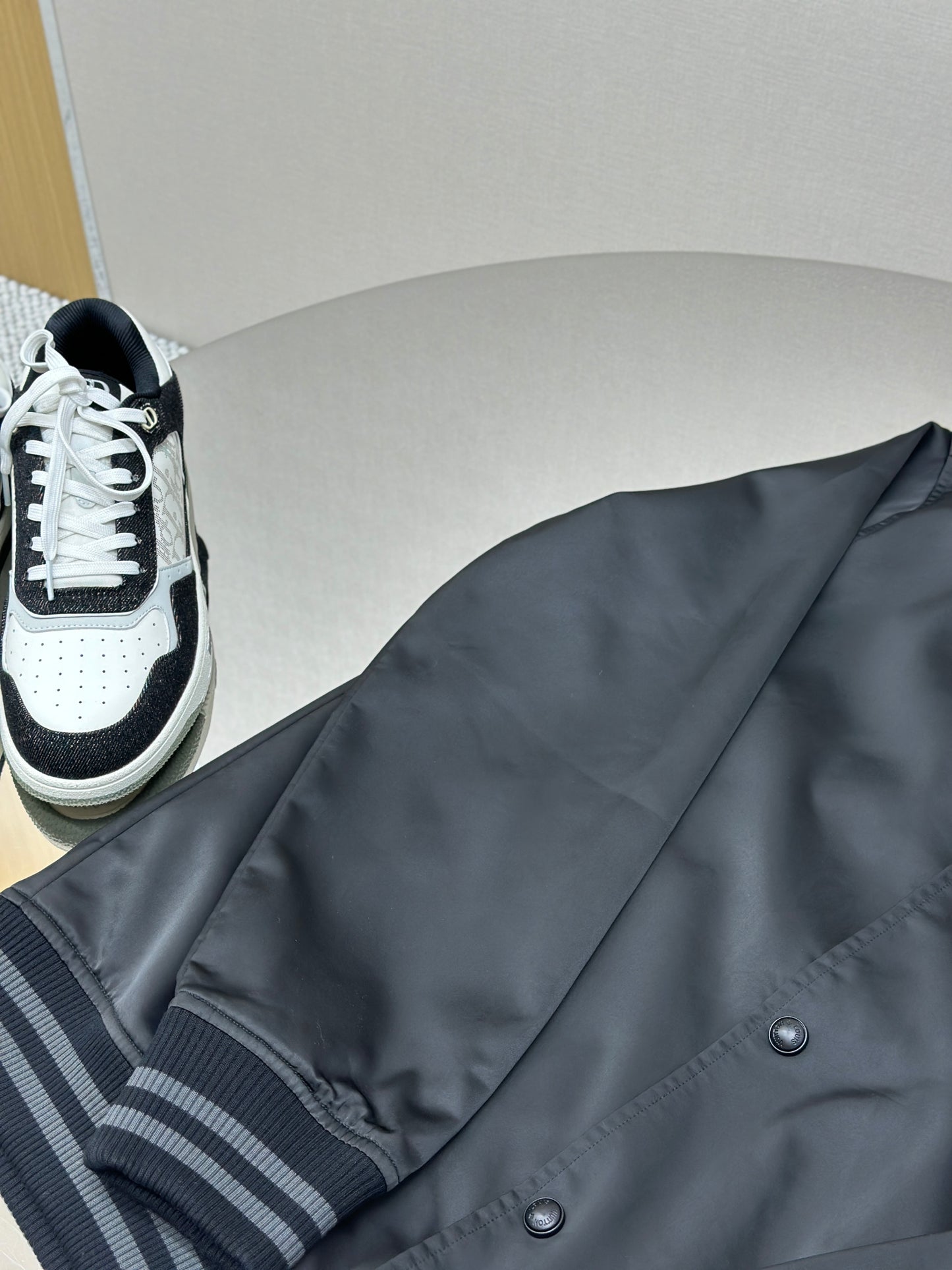 LOUI*V Embellished Nylon Baseball Blouson