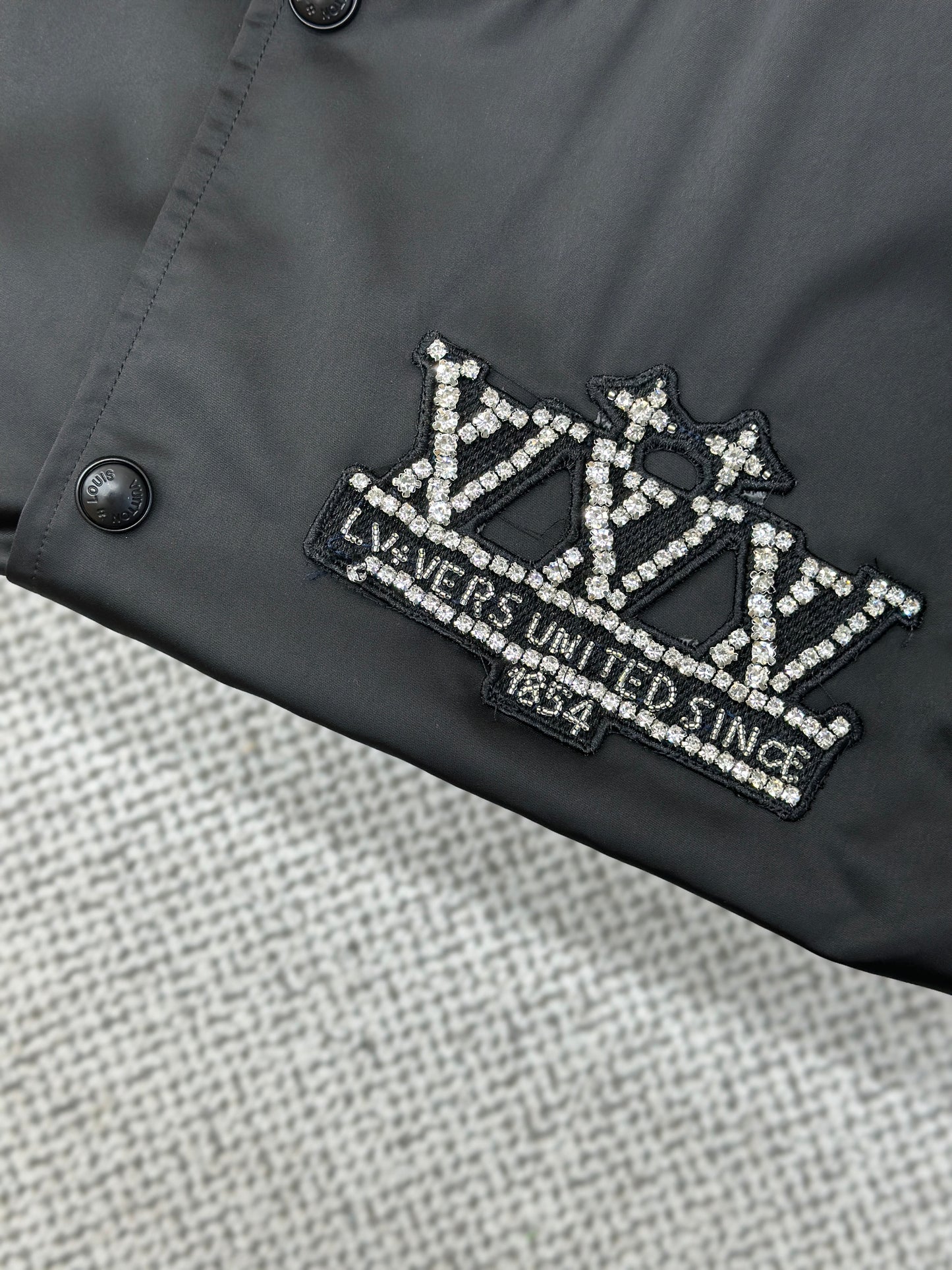 LOUI*V Embellished Nylon Baseball Blouson