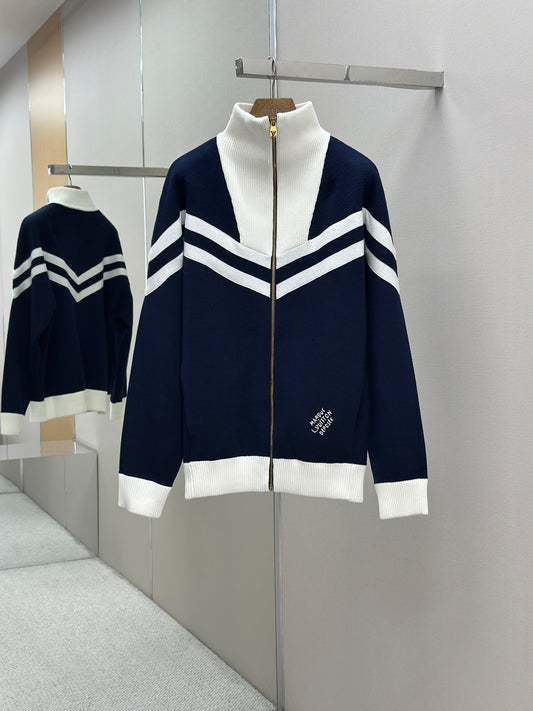 LOUI*V  Knitted Cotton Sailor Blouson