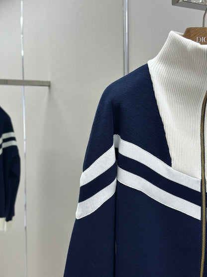LOUI*V  Knitted Cotton Sailor Blouson