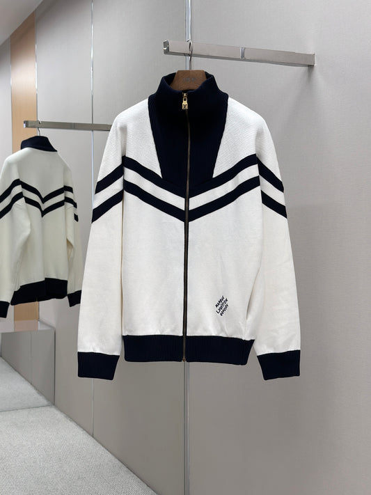 LOUI*V  Knitted Cotton Sailor Blouson