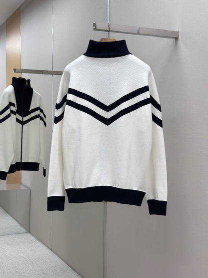 LOUI*V  Knitted Cotton Sailor Blouson