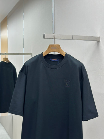LOUI*V  Embellished Jersey T-Shirt