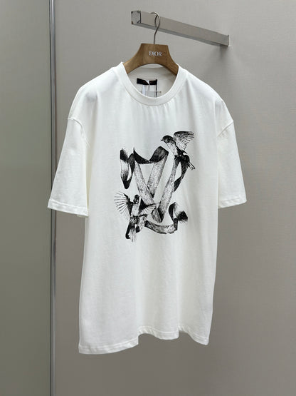 LOUI*V  Printed Cotton T-Shirt