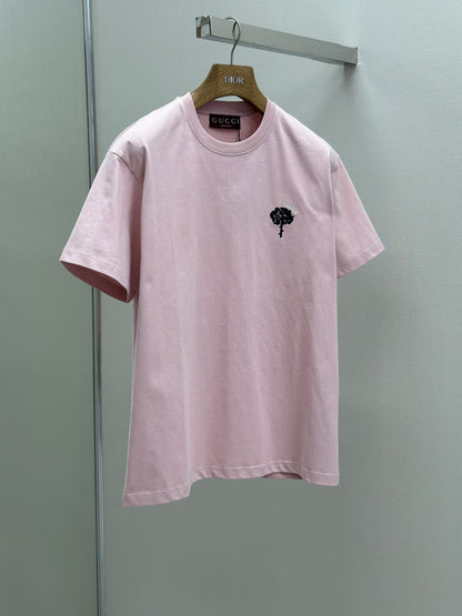 GUC*  Cotton jersey T-shirt with embroidery